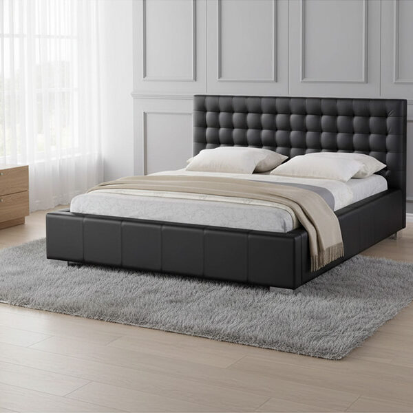 BED with Super Spring Mattress 200×180 cm and headboard SF 907 C