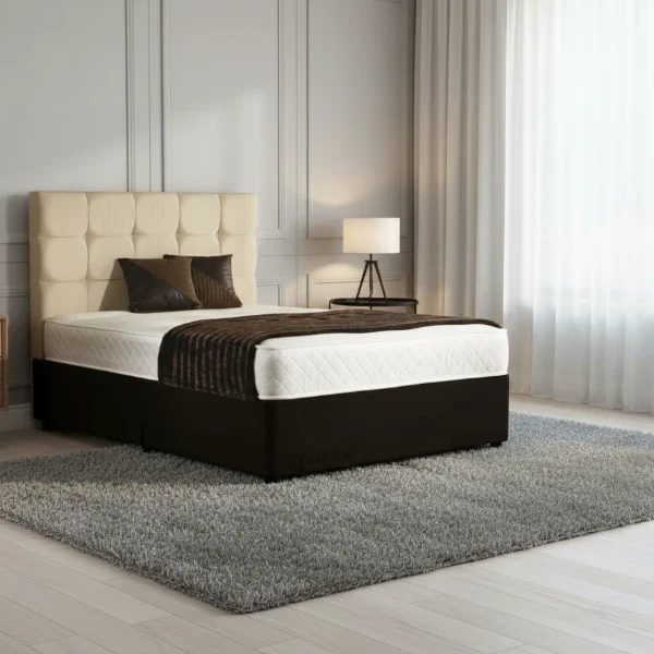 BED with Super Spring Mattress 200×180 cm and headboard SF 909 C