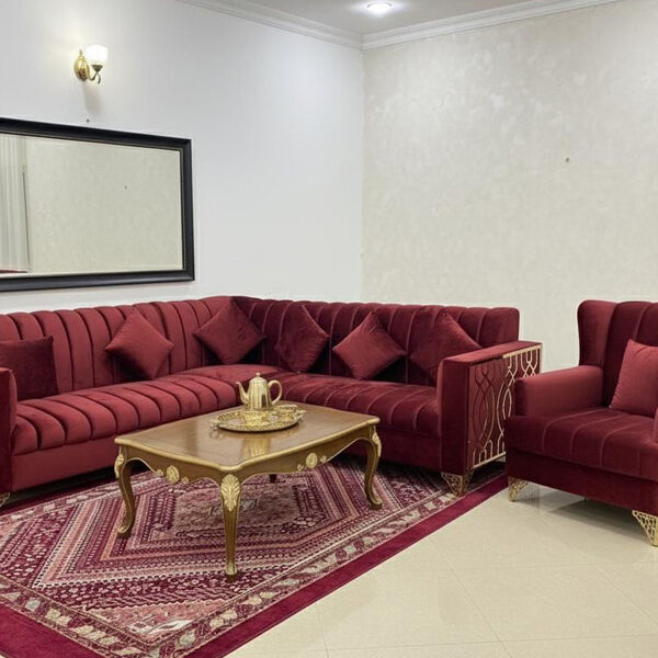 L Shape Sofa Set -with single sofa SF 1033