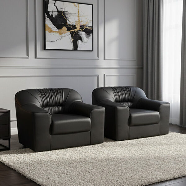 Luxury Velvet Single-Seater Sofa Chair – (Model: SF 323 C)