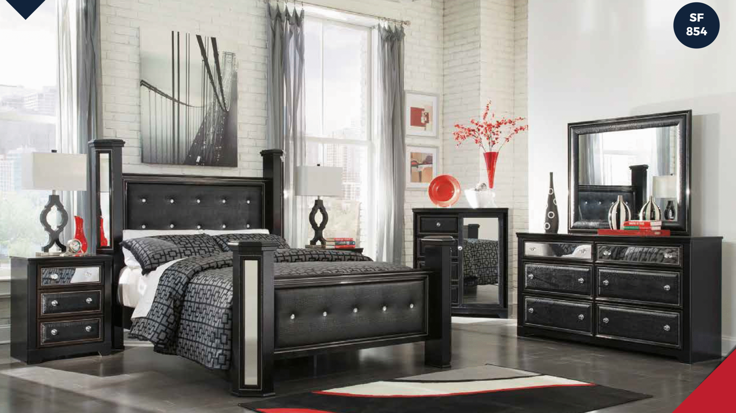 BEDROOM SET BEDROOM SET-MODEL- SF-854 - Image 1